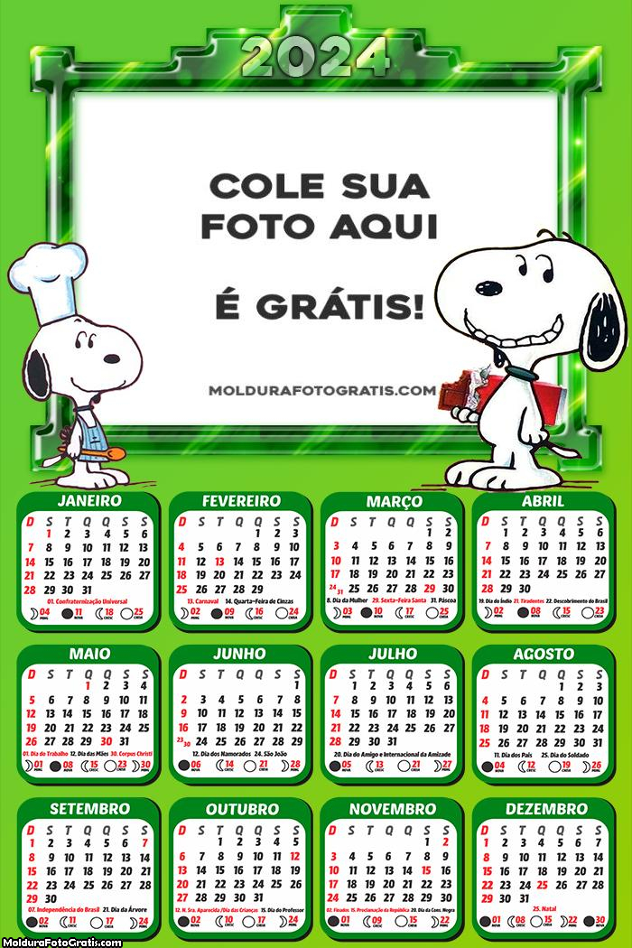 Calendário Snoop 2024