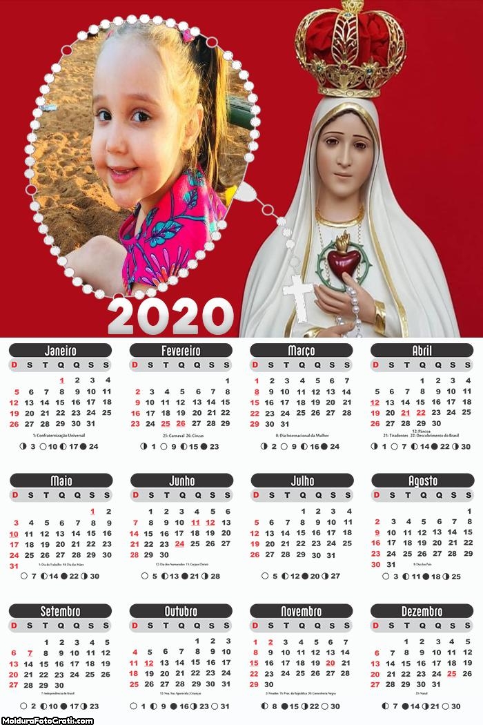 Calendário Maria Mãe de Jesus 2020