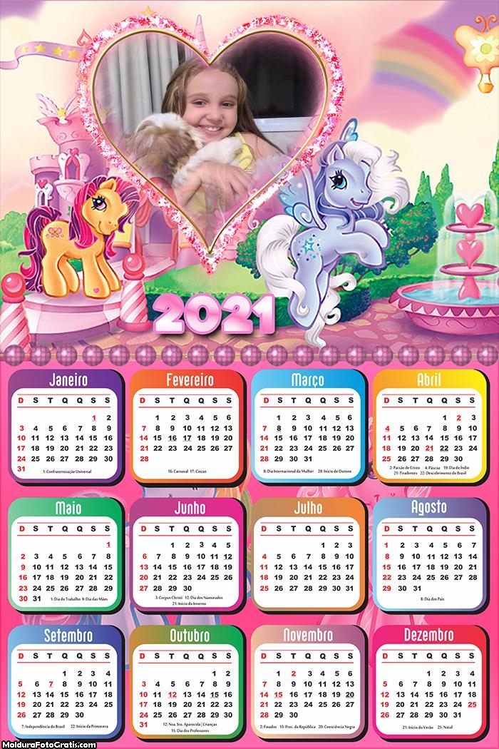 Calendário Aurora 2021 Princesa Disney