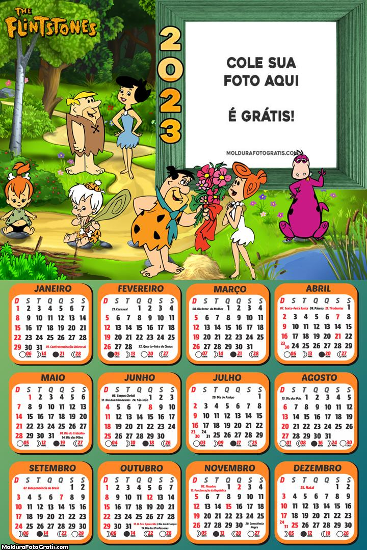 Calendário Flintstone 2023