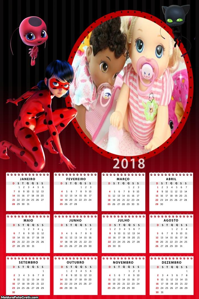 Calendário Ladybug 2018