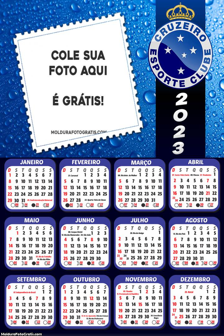 Calendário Cruzeiro 2023