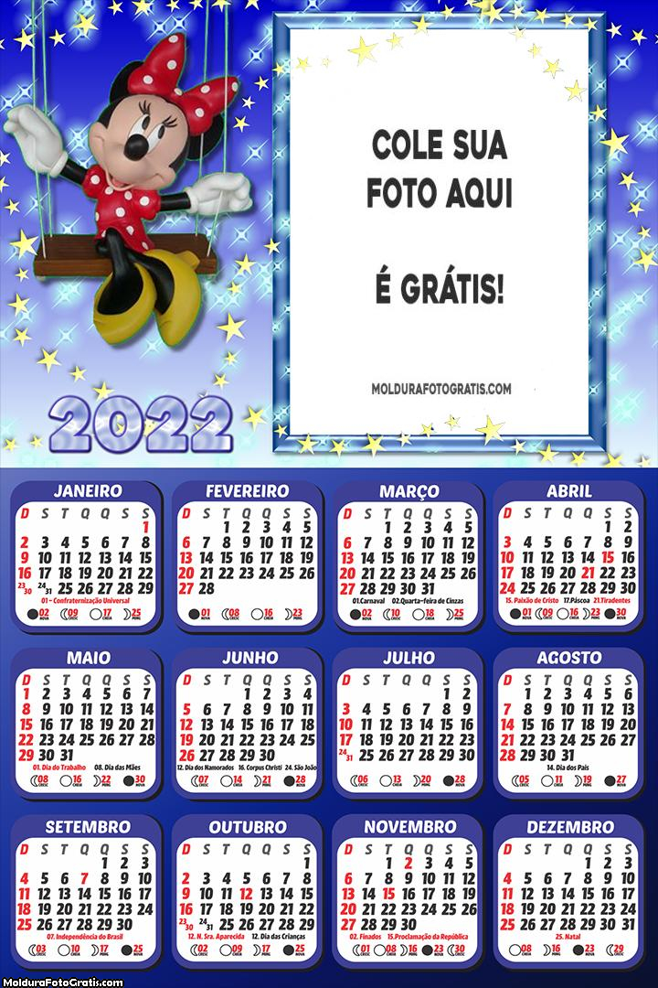 Calendário Minnie Balanço 2022