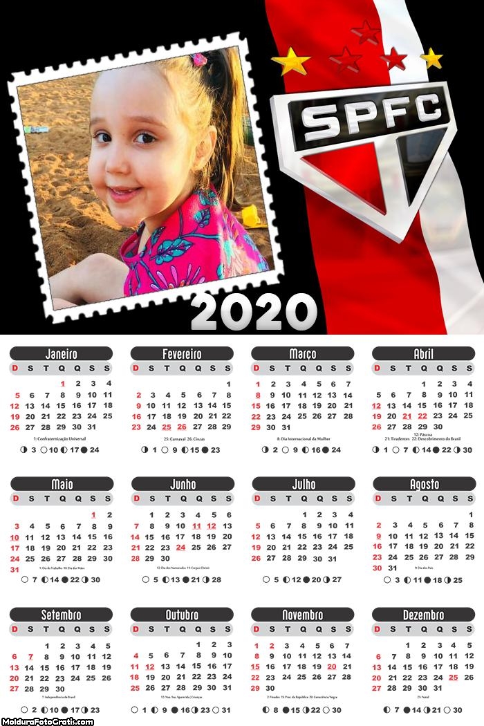 Calendário do São Paulo 2020