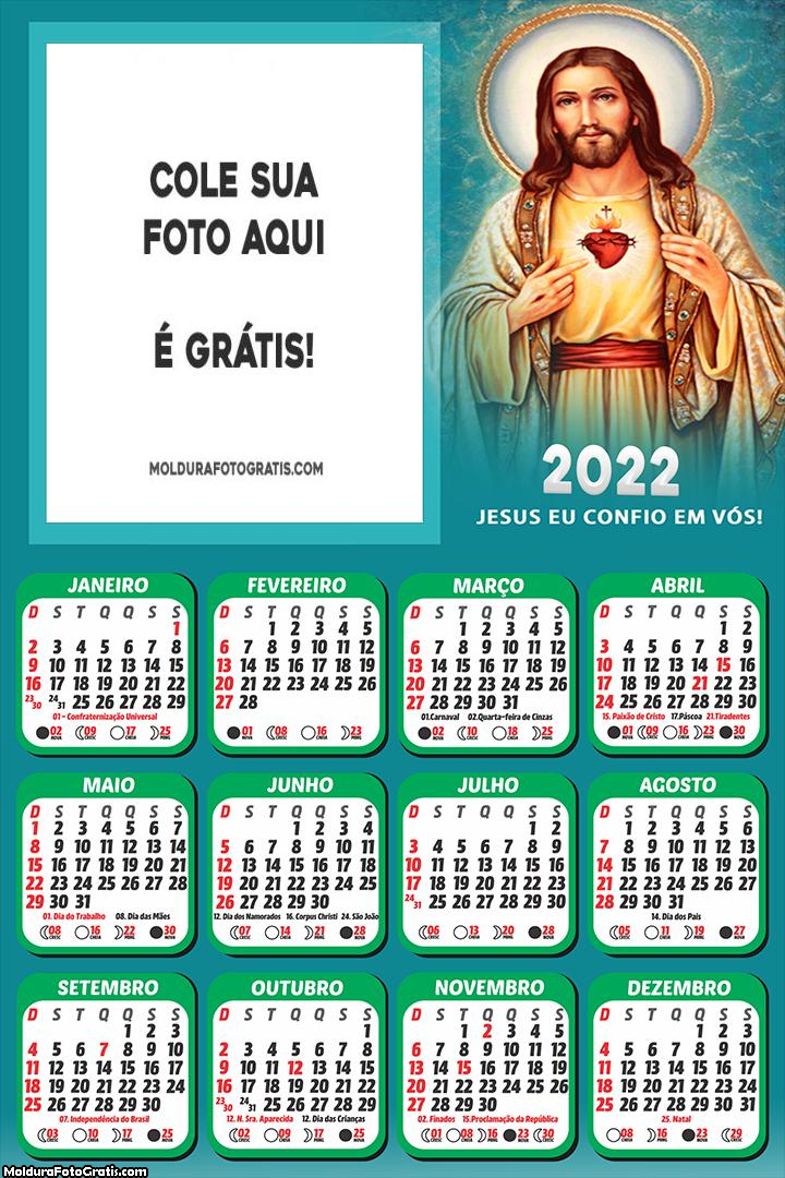 Calendário Jesus Eu Confio em Vós 2022