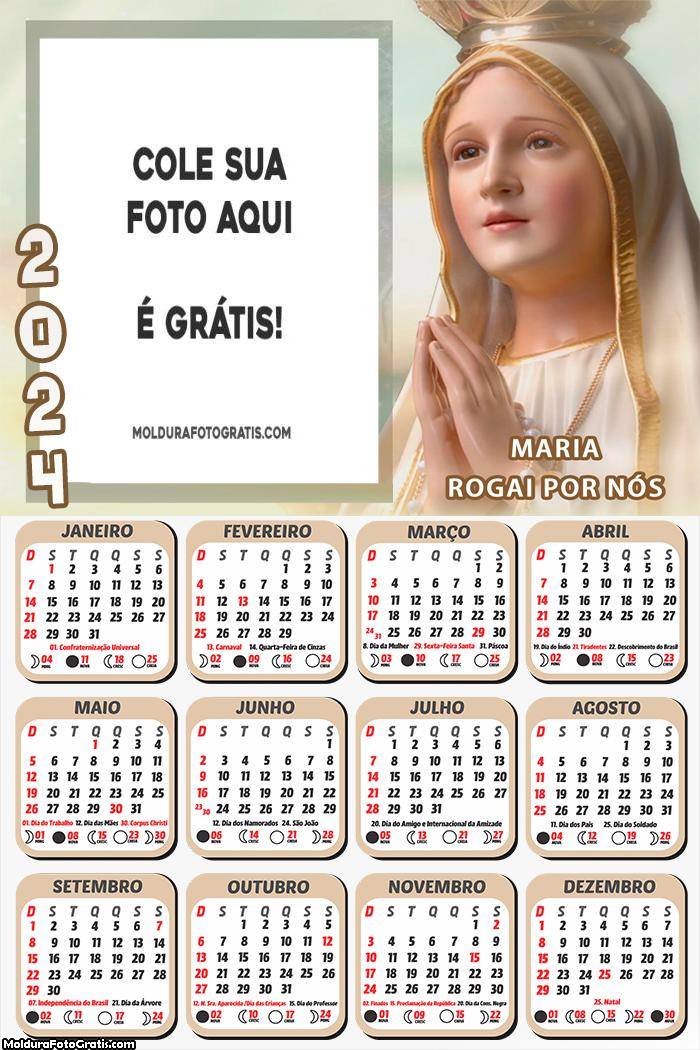 Calendário Maria Rogai por Nós 2024