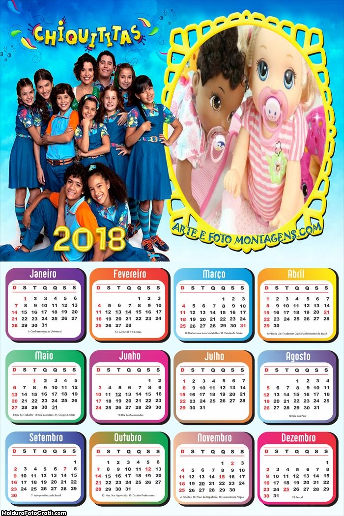 Calendário das Chiquititas 2018