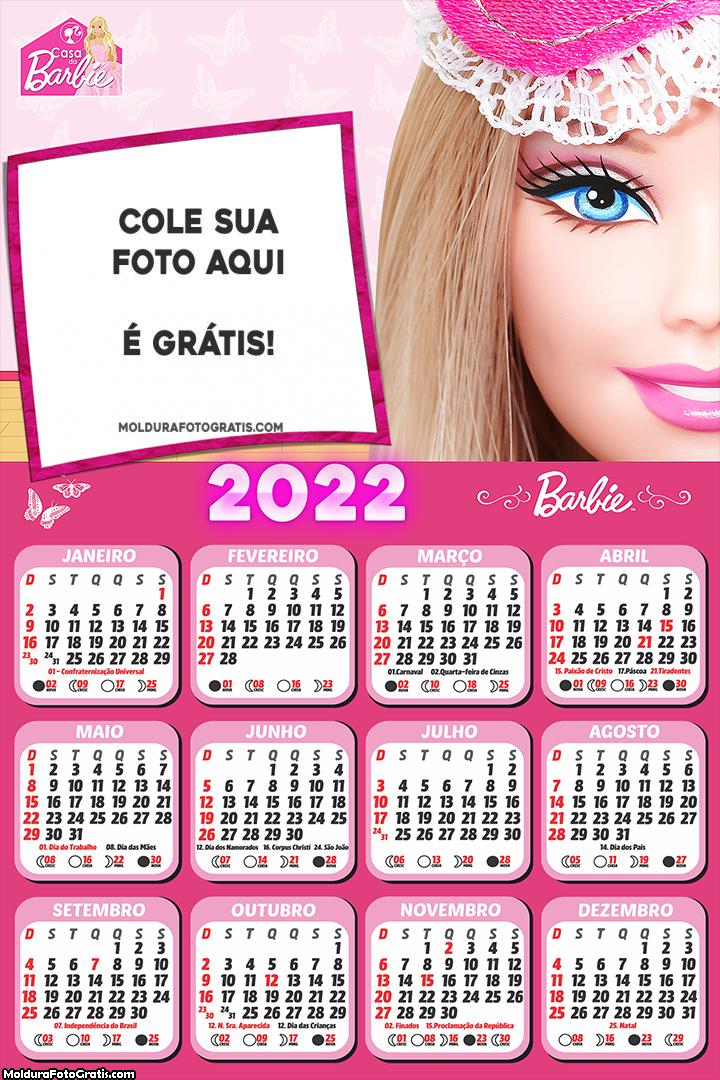 Calendário Casa da Barbie 2022