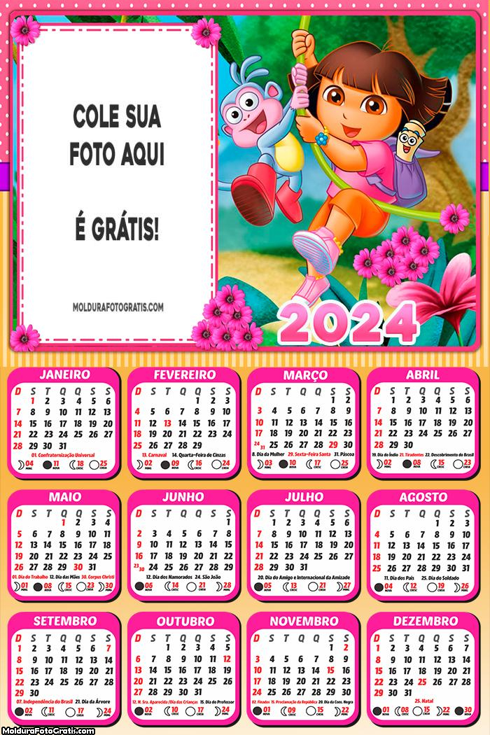 Calendário Dora Aventureira 2024