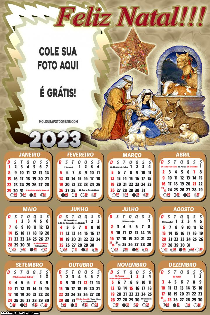 Calendário Menino Jesus 2023