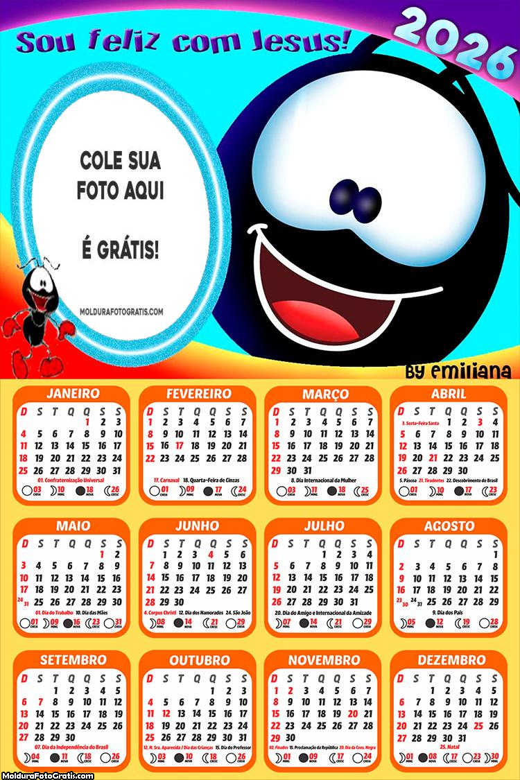 Calendário Smiliguido 2026
