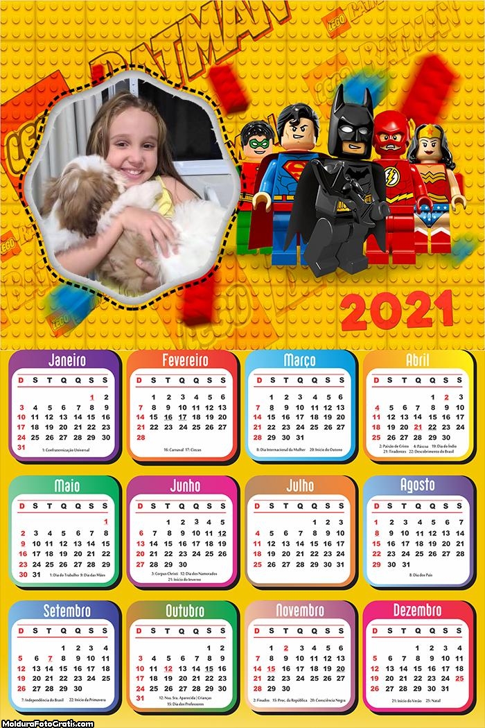 Calendário Lego Marvel 2021