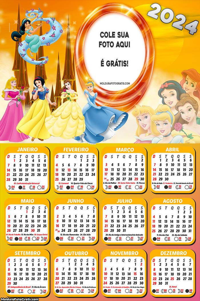 Calendário das Princesas 2024
