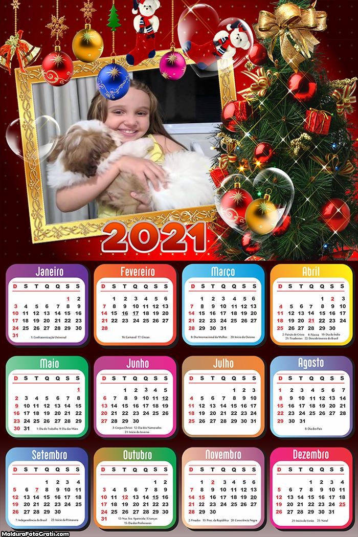Calendário Árvore de Natal 2021