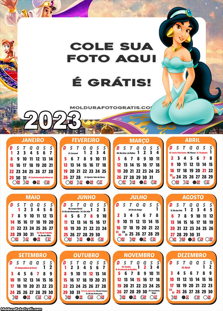 Calendário Jasmine 2023