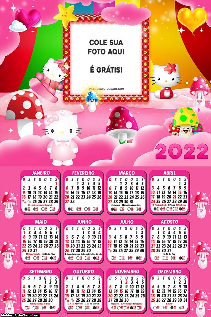 Calendário Bonequinha da Hello Kitty 2022