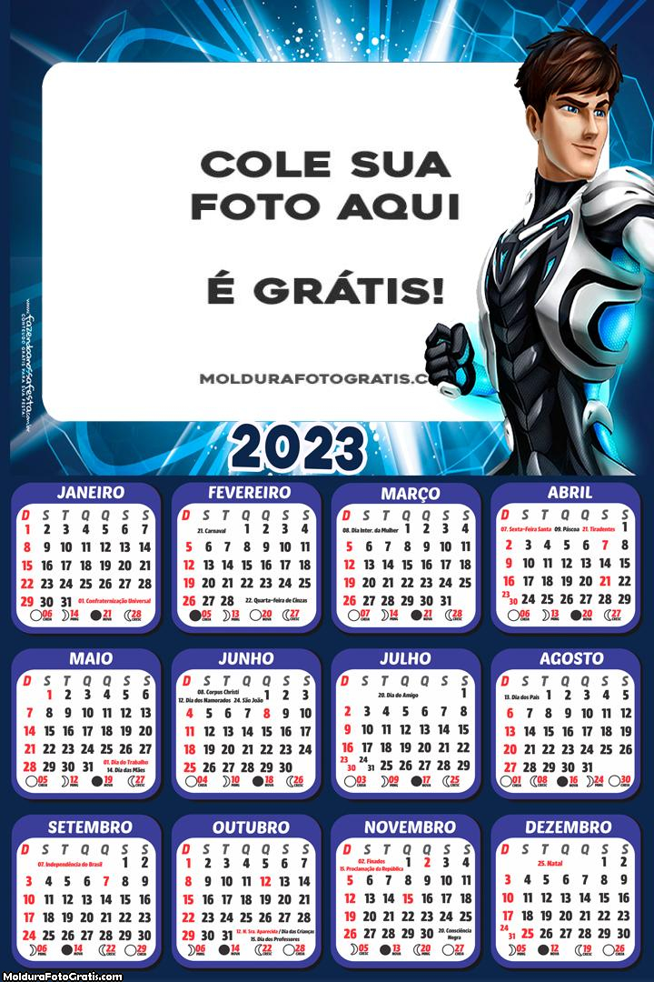 Calendário Max Steel 2023