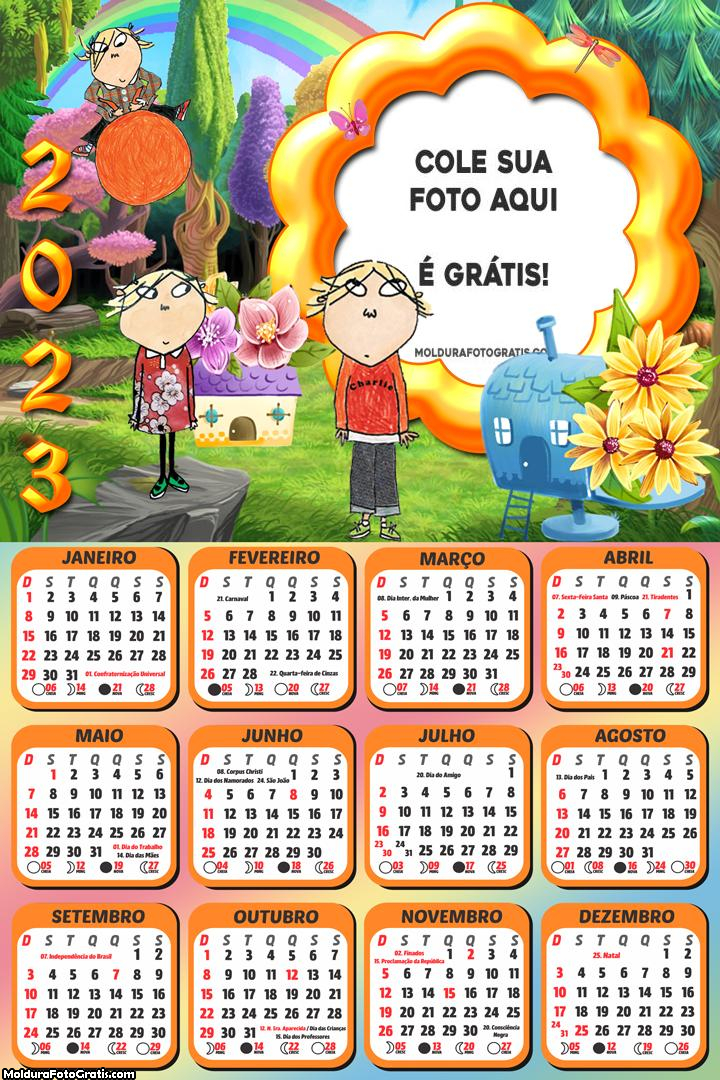 Calendário Charlie e Lola 2023