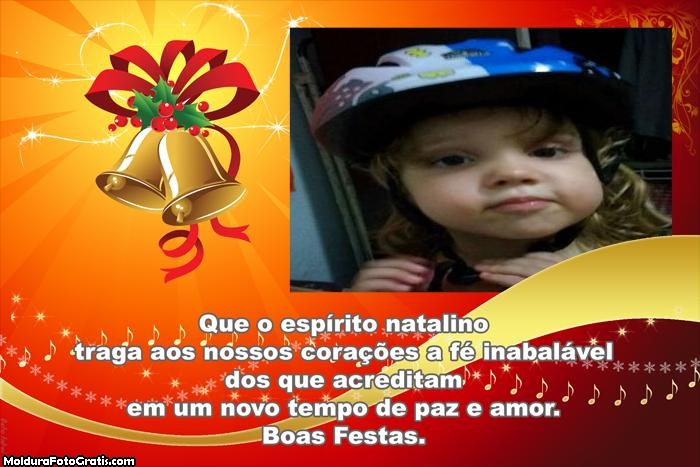 FotoMoldura Sinos de Natal