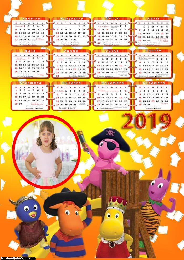 Calendário Backyardigans Brincadeira 2019