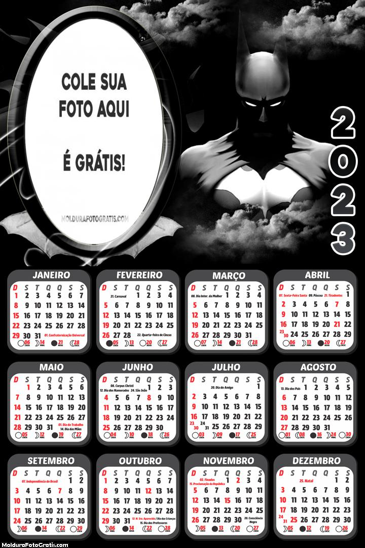 Calendário Dark Batman 2023
