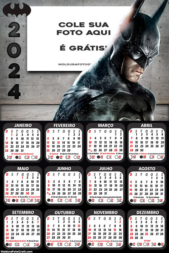 Calendário Batman 2024