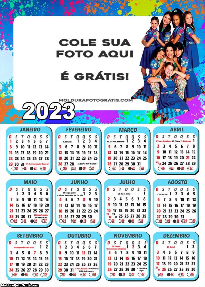 Calendário Chiquititas 2023