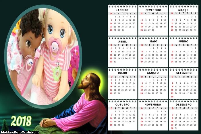 Calendário Jesus Cristo 2018