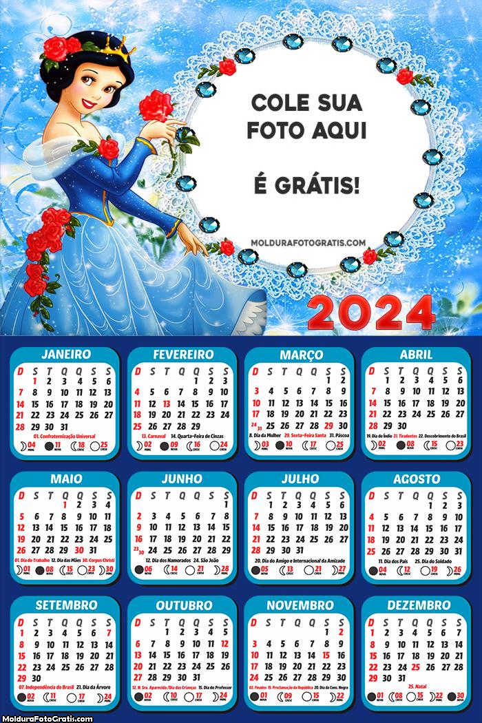 Calendário Princesa Branca de Neve 2024