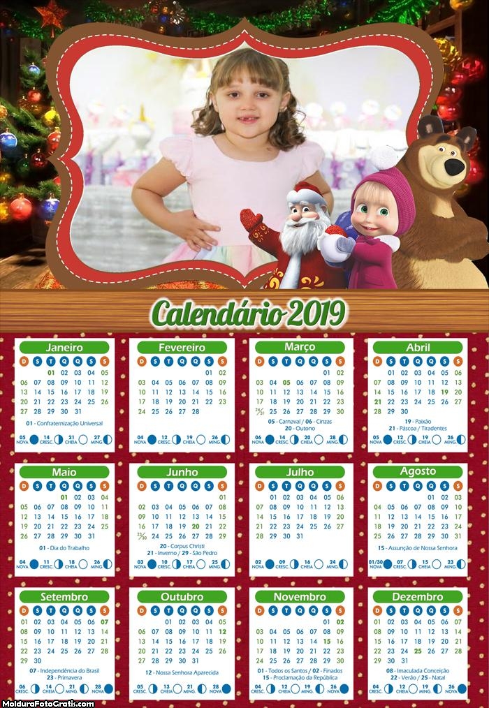 Calendário Natal da Masha e o Urso 2019
