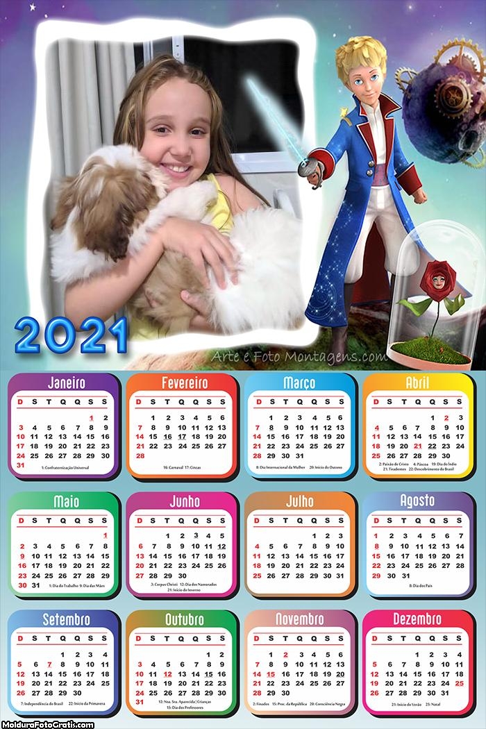 Calendário O Pequeno Príncipe 2021