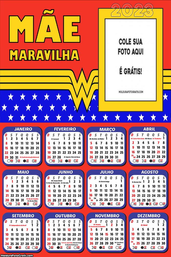 Calendário Mãe Maravilha 2023