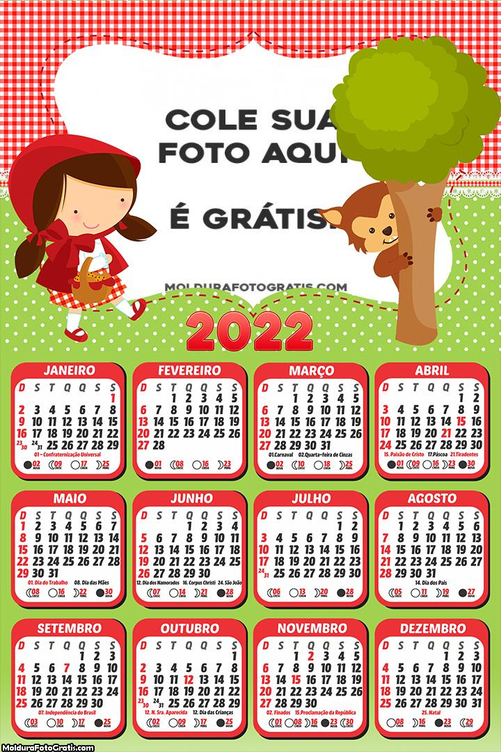 Calendário da Chapeuzinho Vermelho 2022