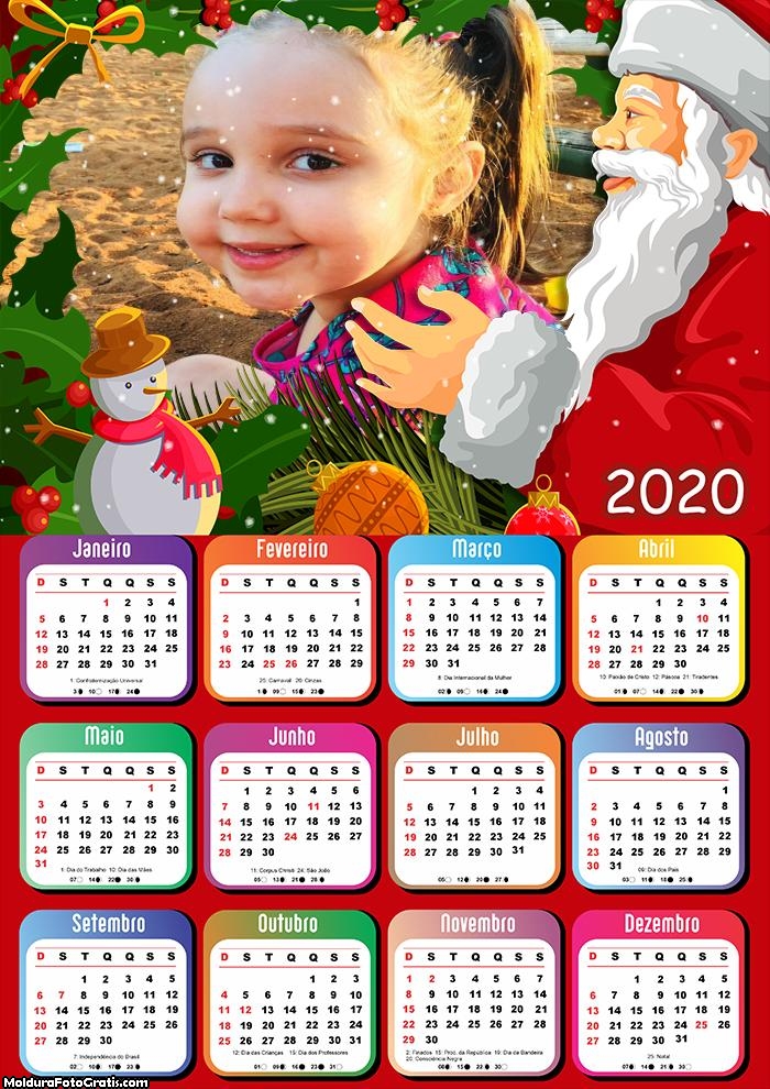 Calendário Papai Noel Gigante 2020