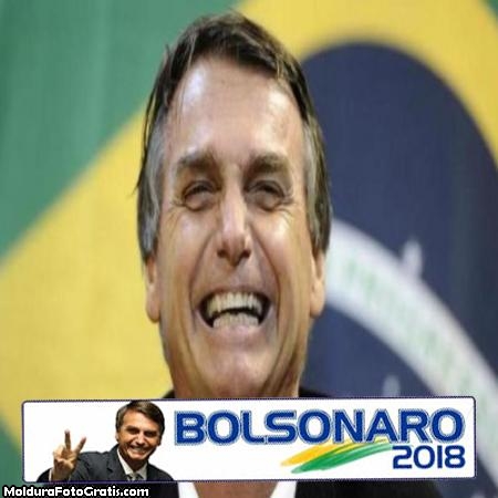 Bolsonaro Paz e Amor Moldura