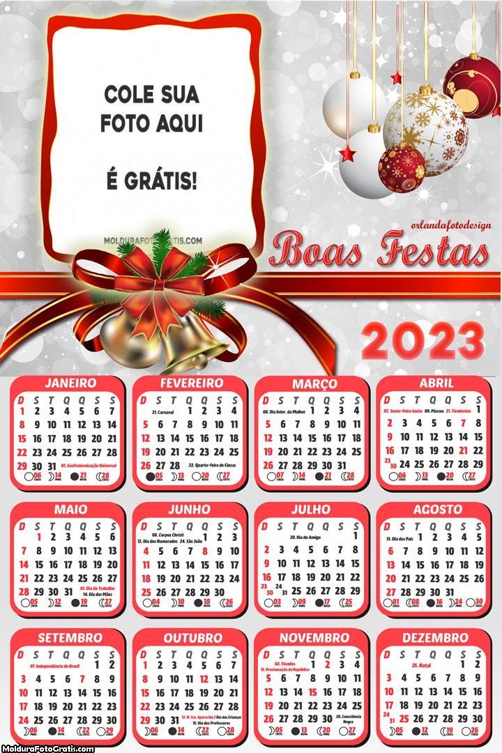 Calendário Boas Festas Natal 2023