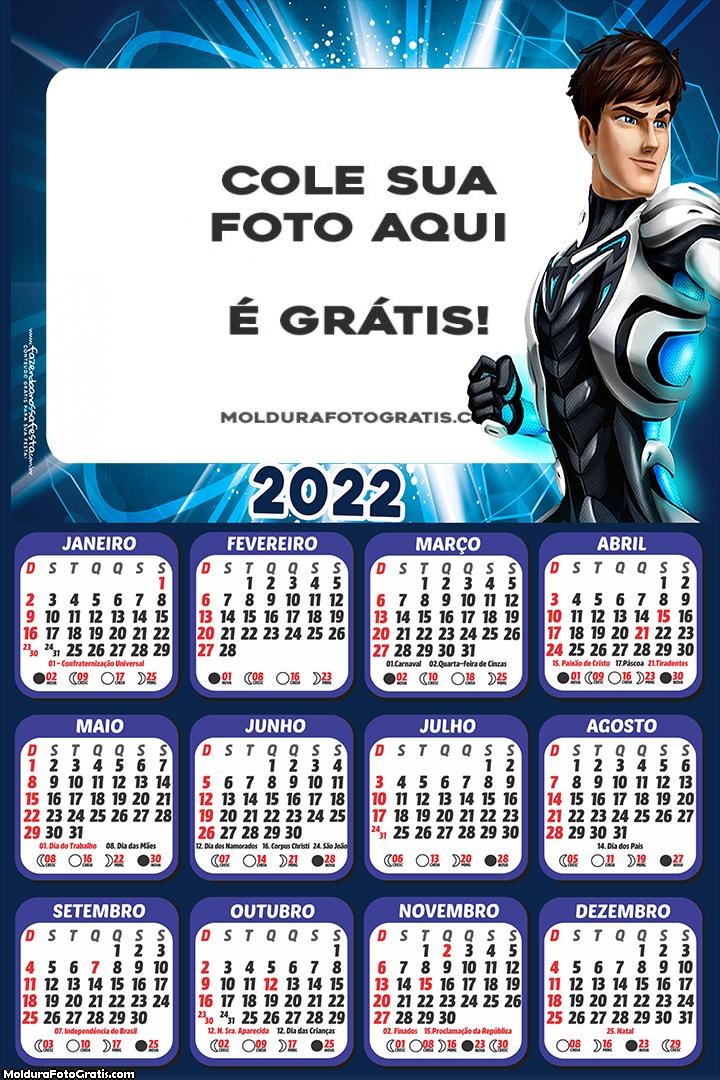 Calendário Max Steel 2022