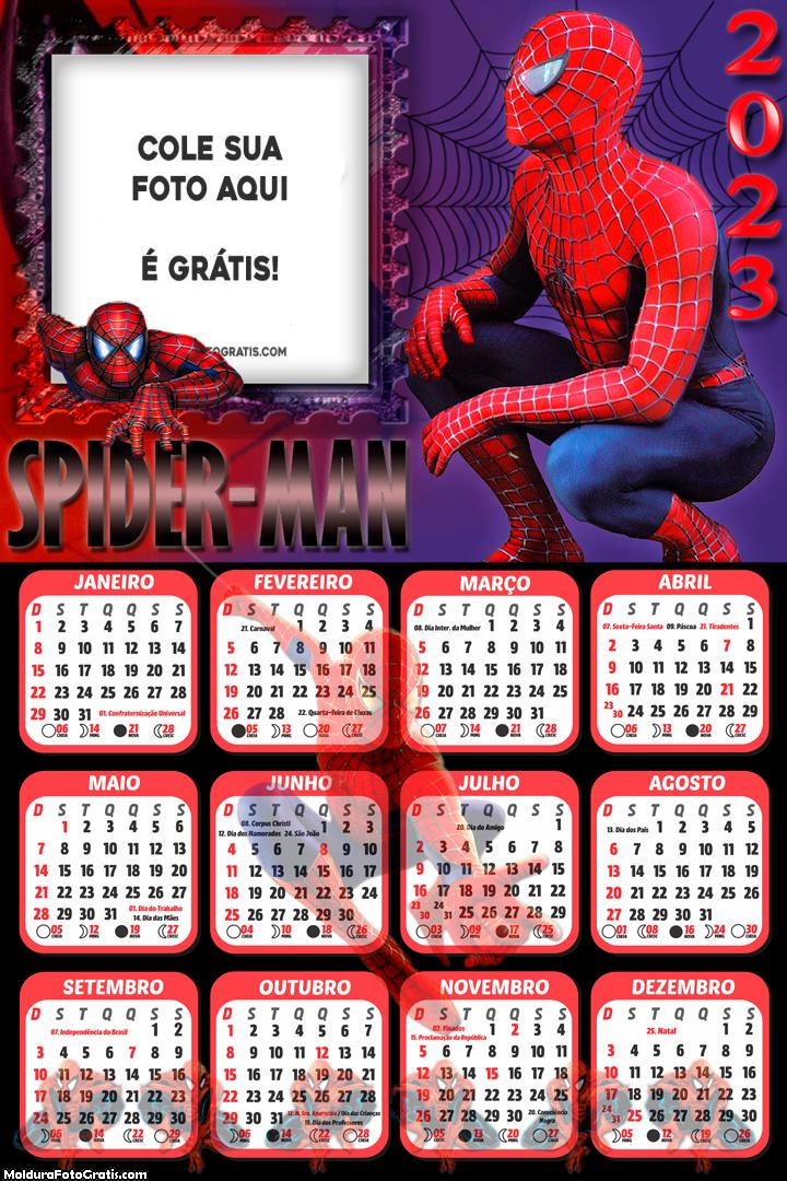 Calendário Spider Man 2023