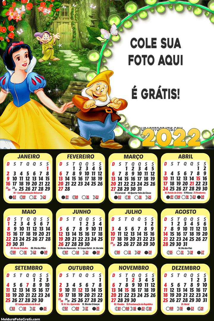 Calendário Branca de Neve e os Sete Anões 2022