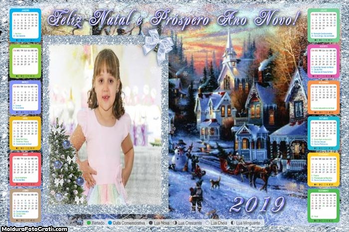 Calendário Cidade do Papai Noel 2019