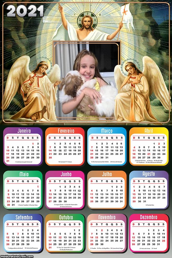 Calendário Anjos e Jesus 2021