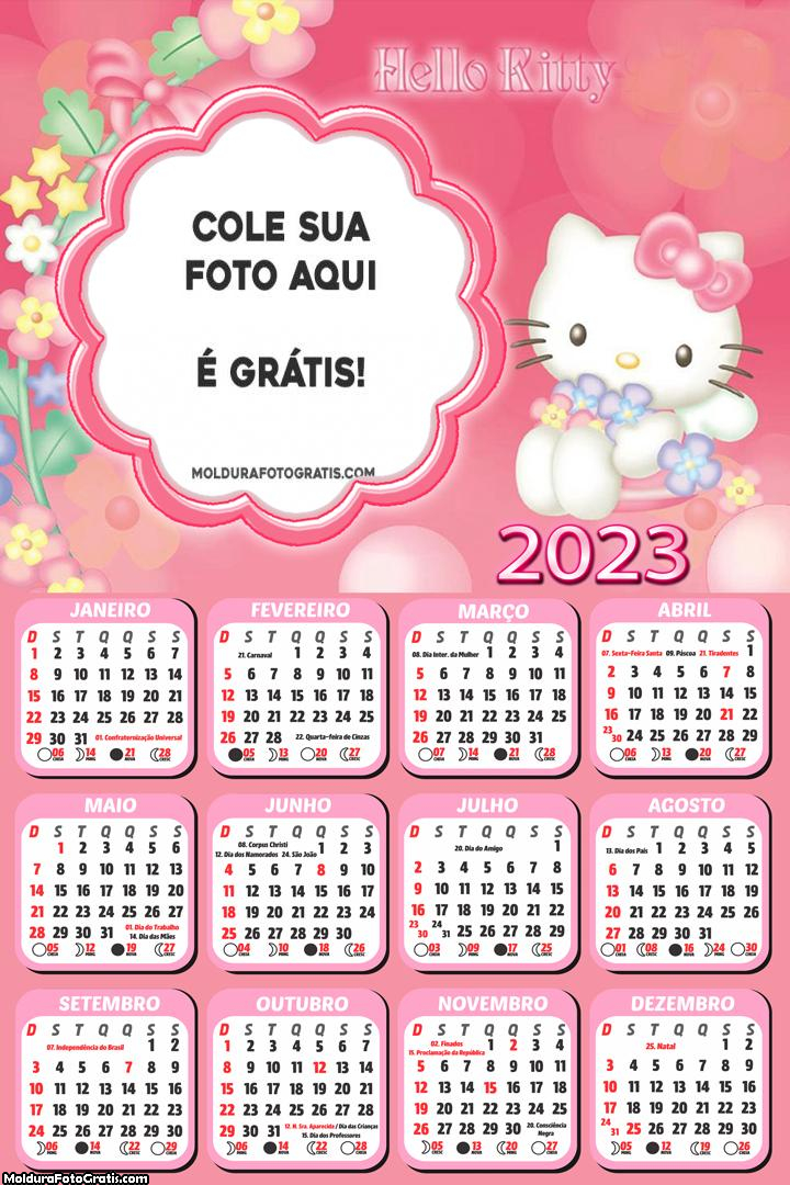Calendário Hello Kitty Baby 2023