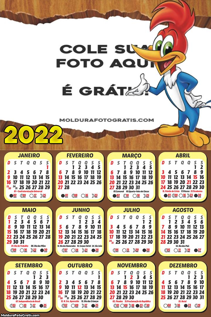 Calendário Pica Pau 2022