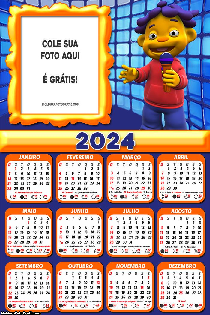 Calendário Sid O Cientista 2024