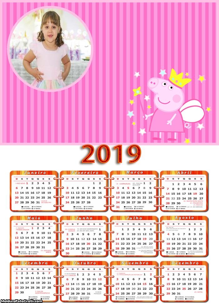 Calendário Peppa Pig Fada 2019