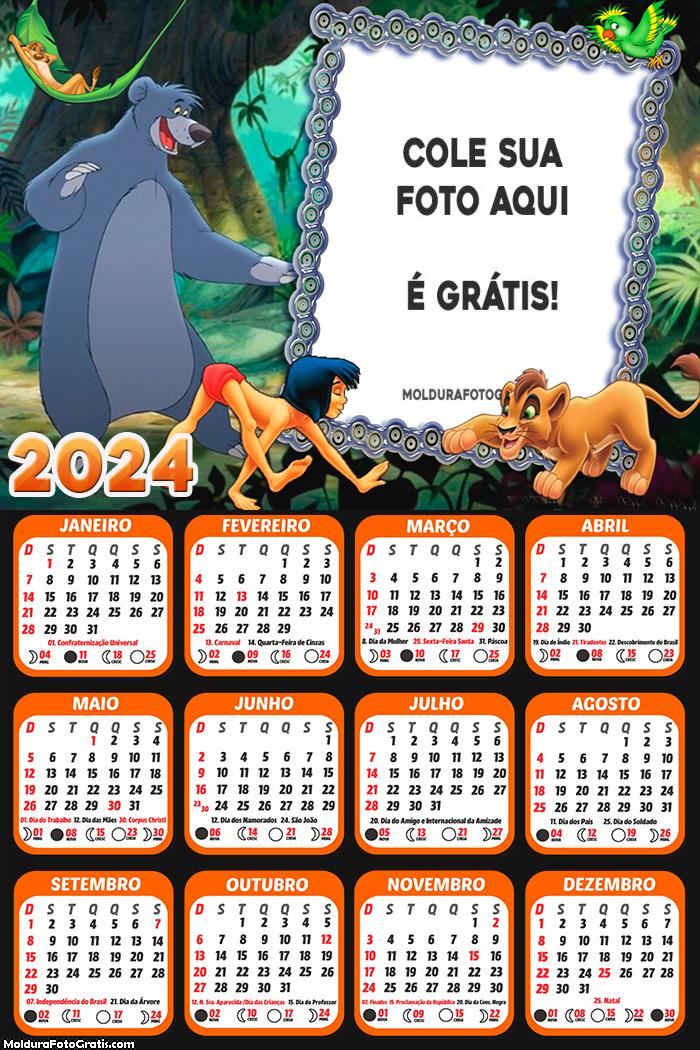 Calendário Tarzan 2024
