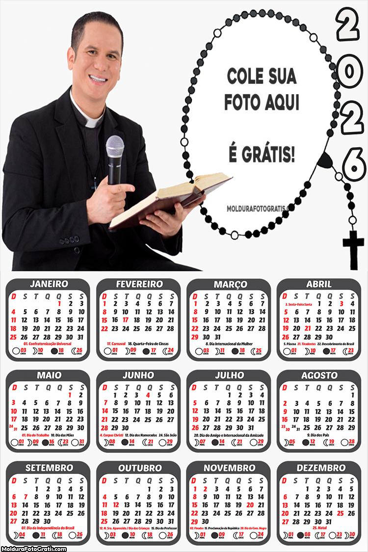 Calendário Padre Miguel Angelo 2026