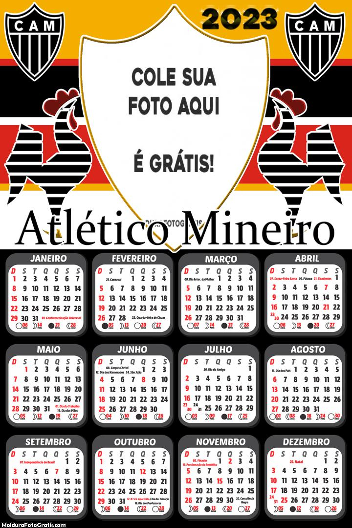 Calendário Atlético Mineiro 2023