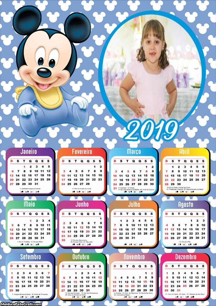 Calendario 2019 Mickey: Imprime la Mejor Imagen Calendario 2019 Mickey: Imprime la Mejor Imagen