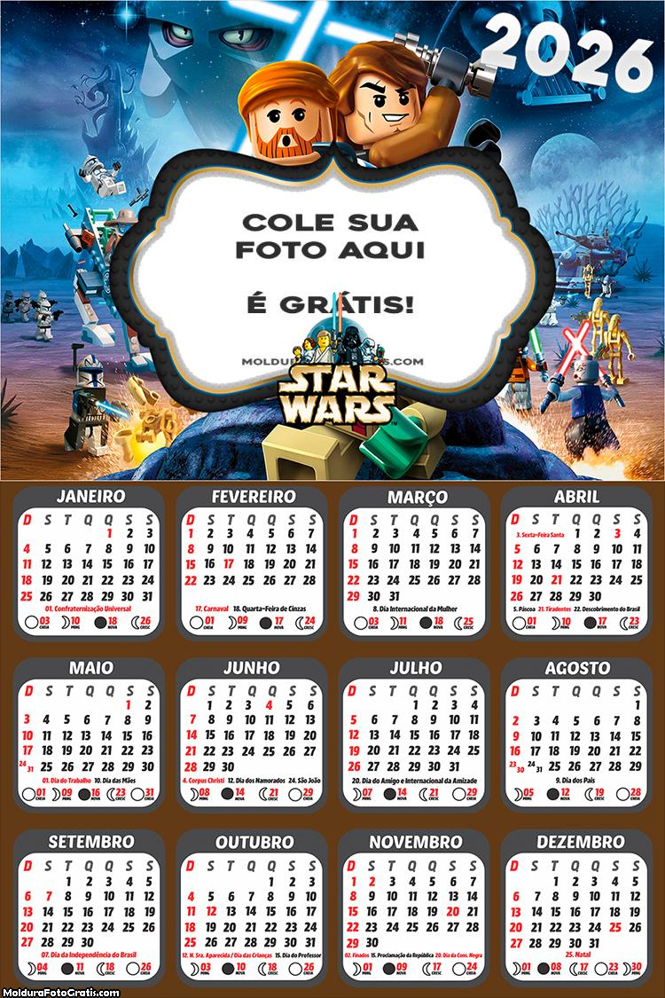 Calendário Star Wars Lego 2026